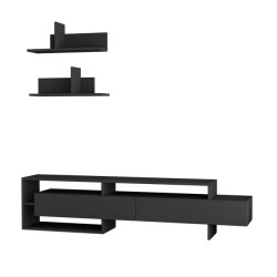 CaliCosy Tv-meubel met 2 deuren en 2 muurplanken l180 cm gara