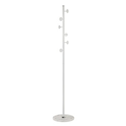 CaliCosy Kapstok van marmer en wit metaal h180 cm