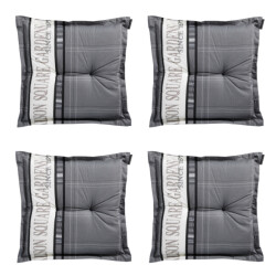 Madison zitkussen 50x50 - garden grey 4 stuks
