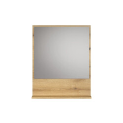 CaliCosy Wandspiegel met 1 plank l60 cm purebliss