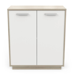 CaliCosy Buffet met 2 deuren, hout- en witdecor, l78 cm léo