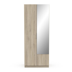 CaliCosy Kast met 2 deuren en spiegel ghost l79,4 cm