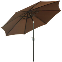 4goodz Outsunny knikparasol Ø300 cm aluminium met draaihendel -