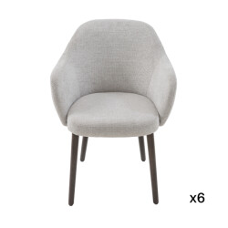 Signature Set van 6 bridgefauteuils in stof l51 cm ernest