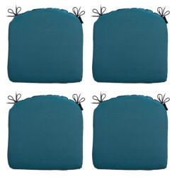 Madison Zitkussen panama sea blue 46x48 - 4 stuks