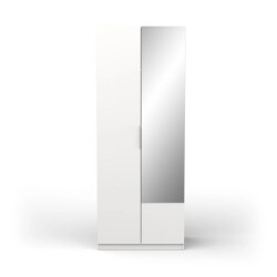 CaliCosy Kast met 2 deuren en spiegel ghost l79,4 cm