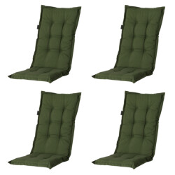 Madison tuinkussens hoge rug panama green 123x50 - 4 stuks