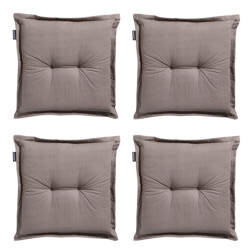 Madison Zitkussen universeel basic taupe 50x50 - 4 stuks