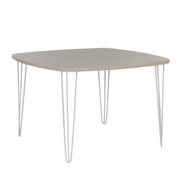 CaliCosy Vierkante eettafel met draadpoten lemon franse productie