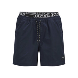 Jack & Jones Zwemshorts jongens jpstmaui dubbele waistband donker