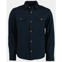 Bos Bright Blue Scotland blue overshirt cia shirtjacket spe25114ci63sb/290 navy