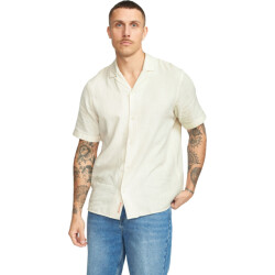 Revolution Short sleeved cuban shirt offwhite