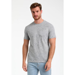Gabbiano Heren shirt 155514 605 grey melange