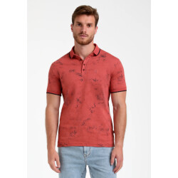 Gabbiano Heren polo 235529 4000 deep coral