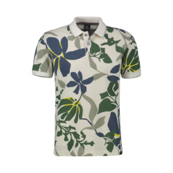 Lerros Heren polo 25432311 103 broken white