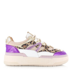 DWRS Label Dwrs walton leopard sneakers sand lage sneakers dames
