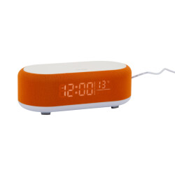 Karlsson wekker vogue w. phone charger and blue tooth helder