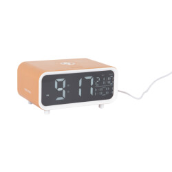 Karlsson wekker chunky led w. phone charger oker