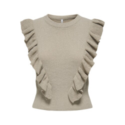 Only Onlashley sl o-neck knt taupe