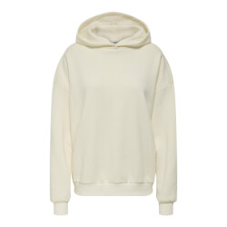 Only Onlkaren ls hoodie print box sweater off-white