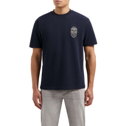 Pure Path Loose fit crewneck ss t-shirts navy
