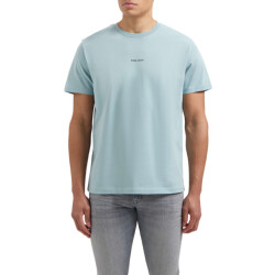 Pure Path Regular fit crewneck ss t-shirts blue grey