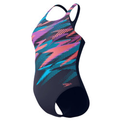 Speedo Eco+ dig printed medalist nav/ora