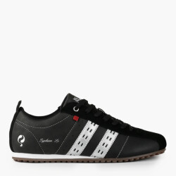 Q1905 Sneaker typhoon sp zwart/zilver/rood