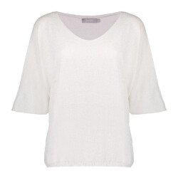 Geisha 54050-70 721 pullover v-neck 3/4 sl light sand/silver