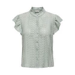 Only Onlgabina cap sleeve top wvn olijf