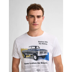 Petrol Industries Heren shirt m-1050-tsr604 0000 bright white