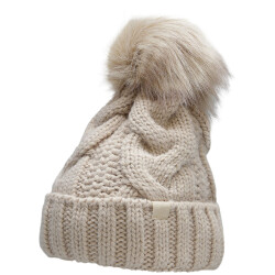 4F Dames gebreide bobble muts