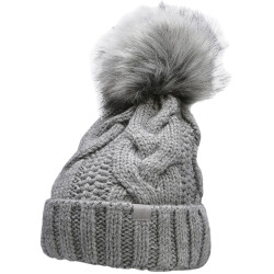 4F Dames gebreide bobble muts