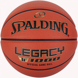 Spalding & Bros  Tf-1000 legacy logo leren gebonden basketbal