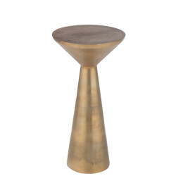 J-Line tafel tri aluminium goud 33x33x64cm