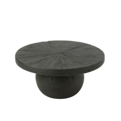 J-Line salontafel bol shanil hout 80x80x39.5cm
