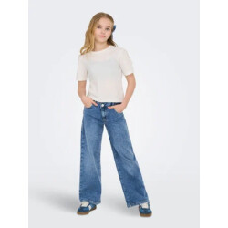 Only Zomer jeans broek meisjes , wide leg fit kogcherry