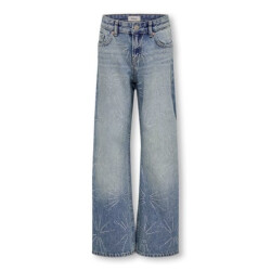 Only Zomer jeans broek meisjes , wide leg fit koghope