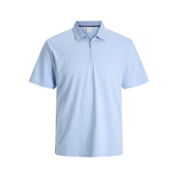 Jack & Jones jprrodney ss zip polo styd ss25 12286330 chambray