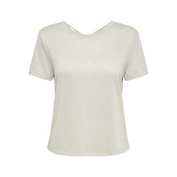 Only onlamber life s/s glitter top jrs 15346637 cloud dancer