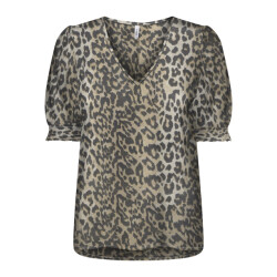 Only onlnova life vis s/s blair top aop 15256766 timber wolf