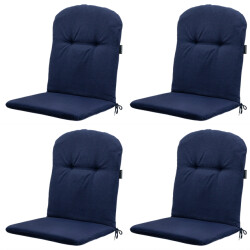 Madison kuipstoelkussen hoge rug panama indigo 45x96cm 4 stuks