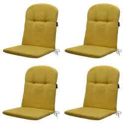 Madison kuipstoelkussen hoge rug panama yellow 45x96cm 4 stuks
