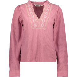 Only Onlemma ls detail v-neck top wvn cs heather rose