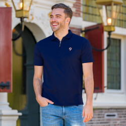 Q1905 Polo shirt zuidland – donker melange