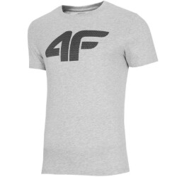 4F Heren h4z22 logo melange lichtgewicht t-shirt