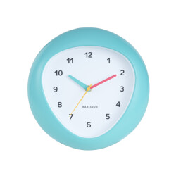 Karlsson wandklok funky vibes turquoise blue- Ø25,5cm