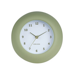 Karlsson wandklok tender rib tea green- Ø25cm