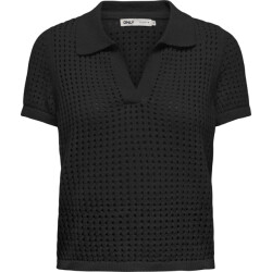 Only Onlannasofia life ss long polo knt black