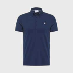 Blue Industry Button-down polo |